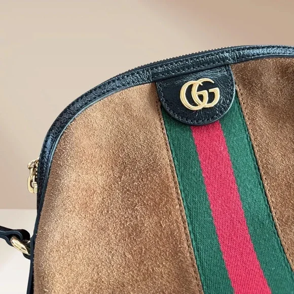 Gucci Brown and Green Crossbody Bag - Picture 3 of 10
